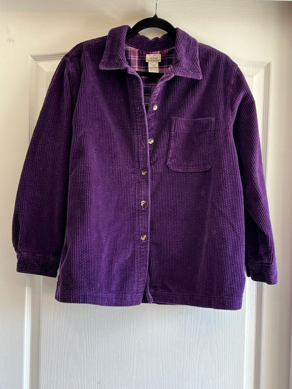 L.L. Bean Vintage Heritage Corduroy Shirt Jacket - Deep Purple Rare 🦄 - Picture 2 of 4
